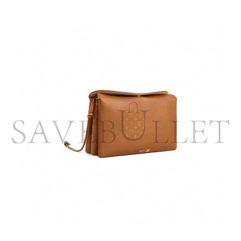Ce1i*e trio flap in smooth lambskin 10p862o86.gfy5 (22.5*13*3.5cm)